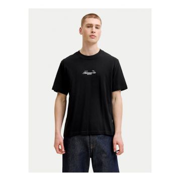 Tricou barbati -  negru - bumbac - imprimeu grafic