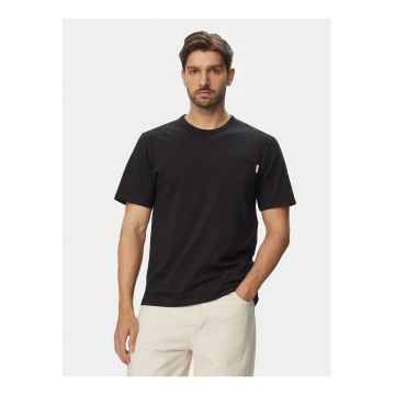 Tricou barbati -  negru - bumbac organic - regular fit
