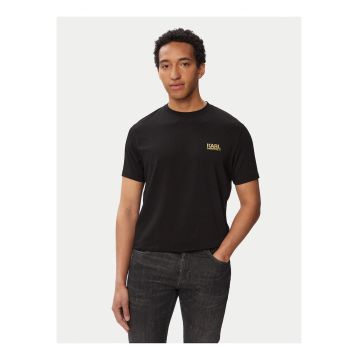 Tricou barbati -  negru - bumbac - regular fit - logo