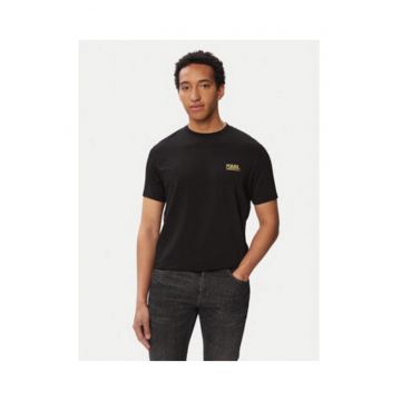 Tricou barbati -  negru - bumbac - regular fit - logo