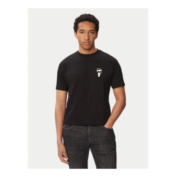 Tricou barbati -  negru - croiala regular fit - bumbac