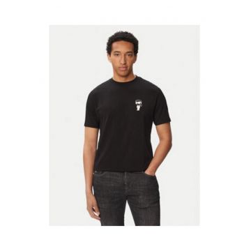 Tricou barbati -  negru - croiala regular fit - bumbac