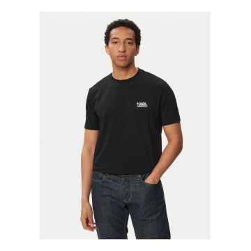 Tricou Barbati -  Negru - regular fit - bumbac - Negru/Multicolor