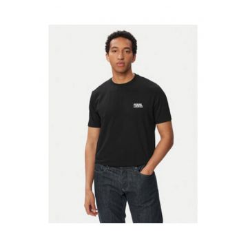 Tricou Barbati -  Negru - regular fit - bumbac - Negru/Multicolor
