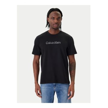 Tricou cu imprimeu logo - Negru