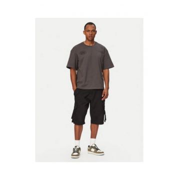 Tricou  gri - bumbac - imprimeu grafic - Gri