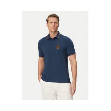 Tricou polo Barbati -  Albastru - Bumbac - Maneca scurta