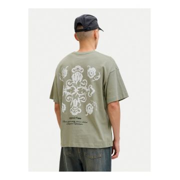 Tricou  verde - bumbac - croiala regular fit - Verde