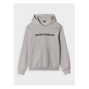 Hanorac Barbati  Gri SPORTSTYLE - Bumbac/Poliester - Gluga Integrata - Casual-Sport - Marimi S-3XL