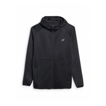 Hanorac Barbati  Negru - Gluga Fermoar - Tehnologie 4FDry - AW25