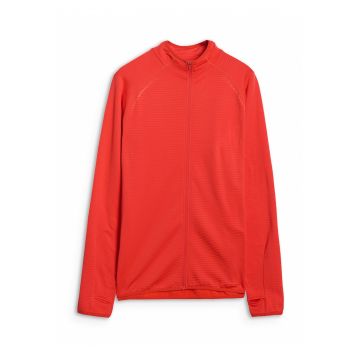 Hanorac barbati  regular - rosu - material sintetic - tehnologie 4F Warm