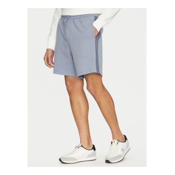 Pantaloni scurti cu dunga contrastanta -