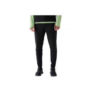 Pantaloni sport barbati  4FRAW24TFTRM0939 - elemente reflectorizante - uscare rapida - poliamida/elastan - negru