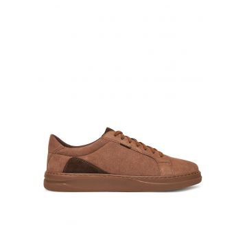 Pantofi barbati -  piele naturala - bej inchis