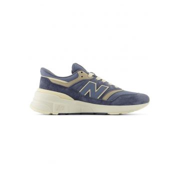 Pantofi sport barbati  997 - sintetic/plasa - albastru/alb