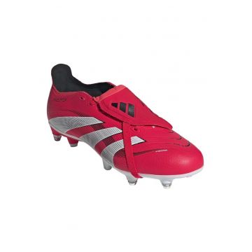Pantofi sport barbati  pentru fotbal - sintetic - inchidere cu sireturi - roz/rosu