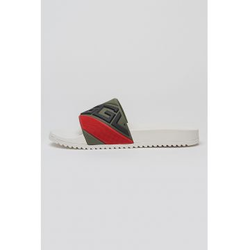 Papuci cu model - Rosu/Alb/Verde