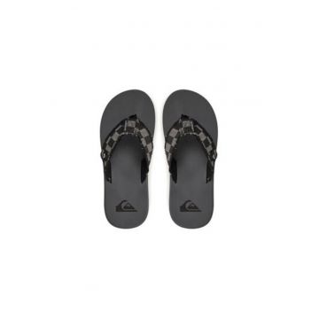 Papuci flip-flop barbati  AQYL100047 - Textil - Negru/Gri - Negru/Gri