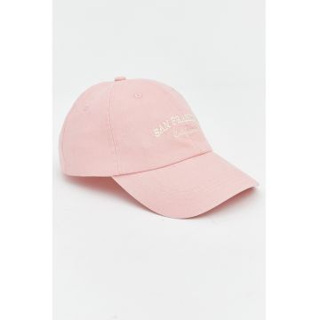 Sapca baseball cu broderie text - Roz pal