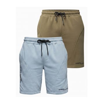 Set pantaloni scurti barbati slim fit cu elastic si doua buzunare