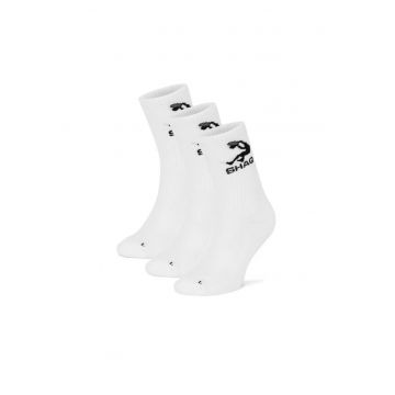 Sosete sport barbati -  3 perechi - alb -