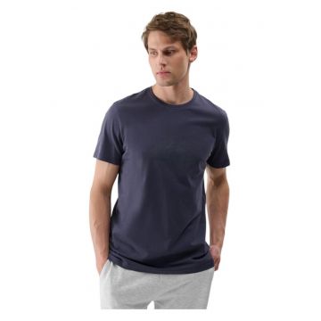 Tricou barbati  albastru - 4FWSS25TTSHM2004