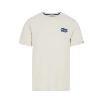 Tricou barbati  Baio - croiala regulata - decolteu rotund - alb - bumbac
