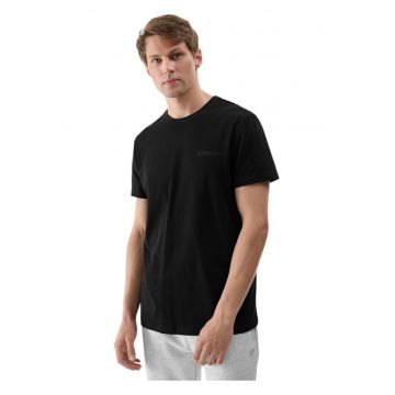 Tricou barbati  bumbac organic - croiala regulata - decolteu rotund - negru