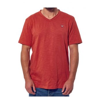 Tricou barbati  bumbac - portocaliu - croiala clasica