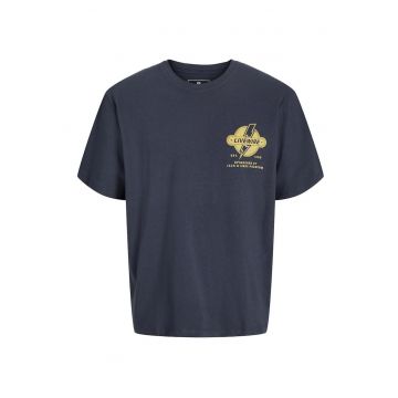 Tricou barbati -  maneca scurta - bleumarin - bumbac