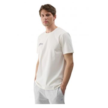 Tricou barbati  maneca scurta - bumbac - croiala regulata - decolteu rotund - alb