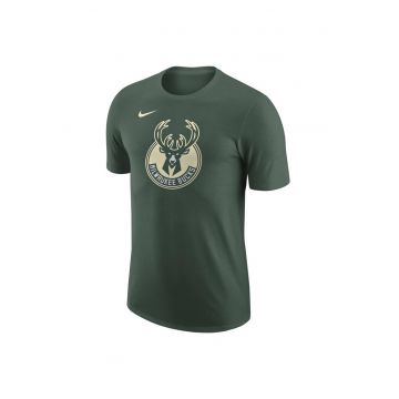 Tricou barbati  Milwaukee Bucks - croiala regulata - bumbac/poliester - verde