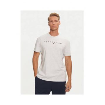 Tricou din bumbac cu imprimeu logo - Gri - Gri