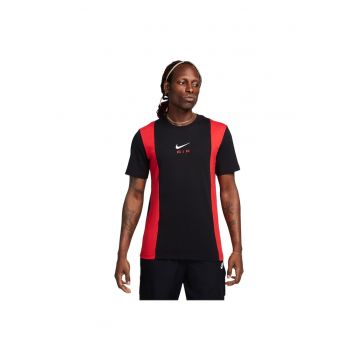 Tricou sport  Air - barbati - negru - bumbac - maneca scurta -
