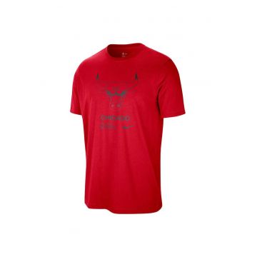Tricou sport barbati  Chicago Bulls - rosu - bumbac