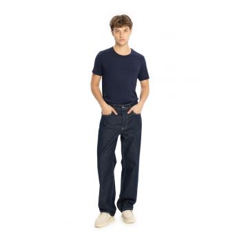 Blugi barbati -  Straight Fit - albastru - 100% bumbac/denim