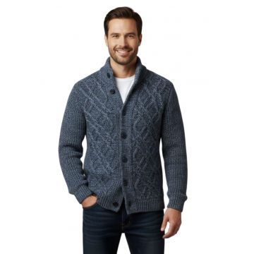 Cardiigan tricotat cu model uni Eustache -