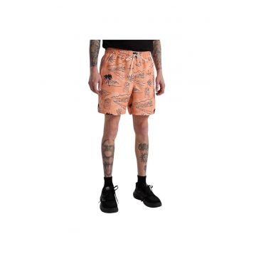 Costum de baie barbati -  Poliester - Portocaliu - Portocaliu