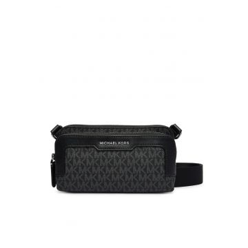 Geanta barbati -  piele ecologica - negru - One Size INTL