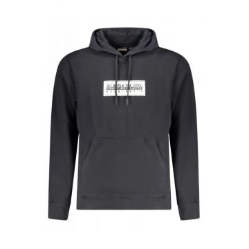 Hanorac barbati - cu imprimeu cu logo - Regular fit -  Negru - Negru