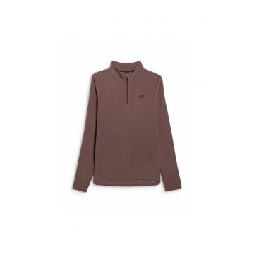 Hanorac sport barbati  fleece termoactiv - caldura - slim fit - maro