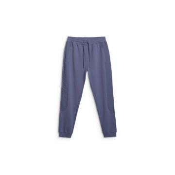 Pantaloni de sport barbati  bumbac - albastri