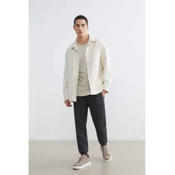 Pantaloni de trening cu snur - Gri inchis