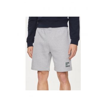 Pantaloni scurti barbati -  303718275 - Bumbac - S - Gri - Gri