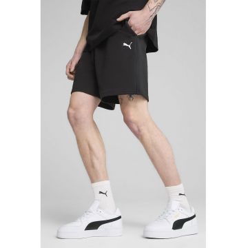 Pantaloni scurti cu snur in talie - Negru