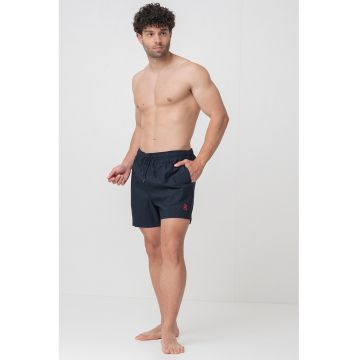 Pantaloni scurti de baie cu talie ajustabila - Albastru ultramarin