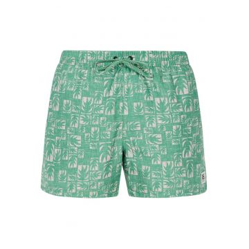 Pantaloni scurti de plaja  PRTTifton - 35 cm - talie elastica - verde - poliester reciclat