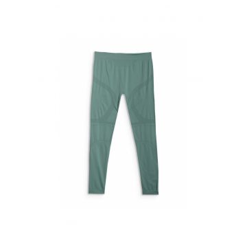Pantaloni sport barbati  termoactiva - fara cusaturi - verde - poliester