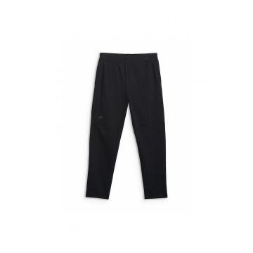 Pantaloni sport pentru barbati -  din bumbac - negri