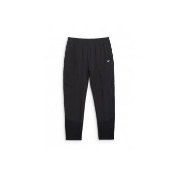 Pantaloni trekking barbati  poliester - negri